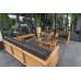 Riverside tafel teak met glas plaat